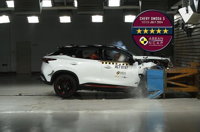 Sempat Patah As Roda, Chery OMODA 5 Lulus Uji Tabrak ASEAN NCAP