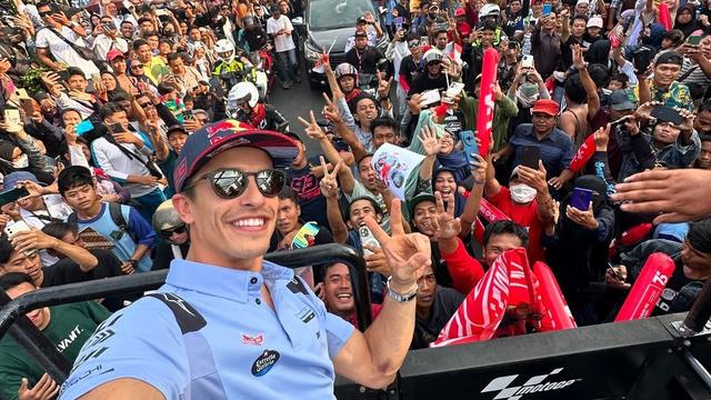 Tiba di Lombok, Marc Marquez: Anda Seperti Menjadi Rock Star!