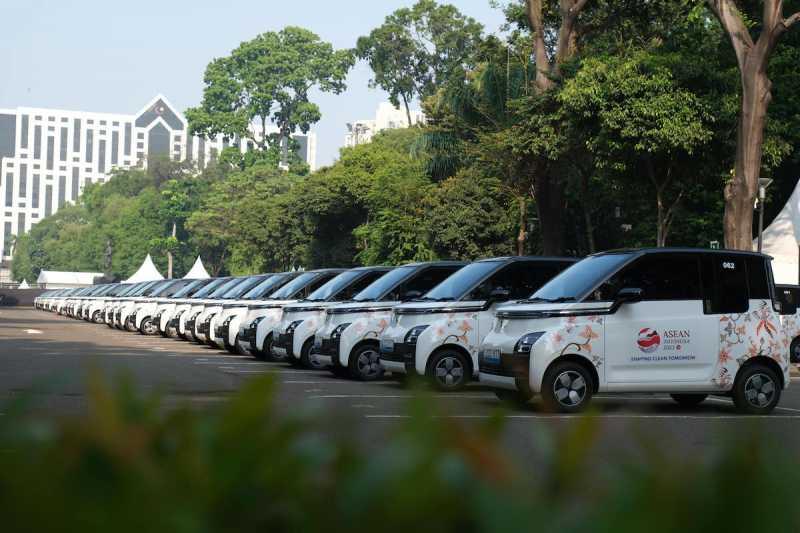 Ratusan Wuling Air ev Kembali Emban Tugas Negara di KTT ASEAN