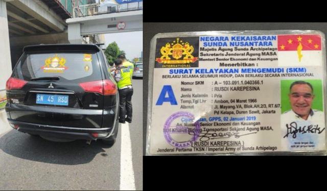 3 Fakta Mitsubishi Pajero Pakai Plat Nomor Kekaisaran Sunda Nusantara