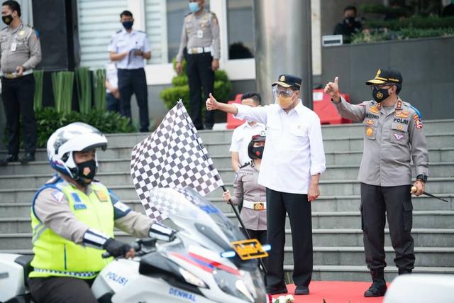 FOTO: Suasana Apel Operasi Zebra di Masa Pandemi