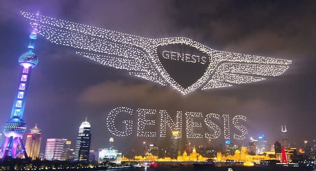 Genesis Pecahkan Rekor Pertunjukkan Drone Terbanyak di Dunia
