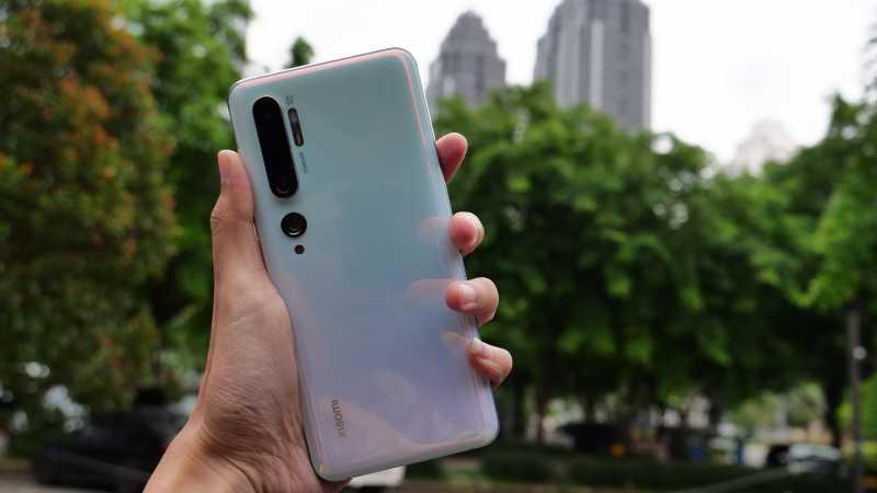 FOTO: Detail Bodi Mi Note 10 Pro, Ponsel Penta Camera 108MP Pertama di Indonesia