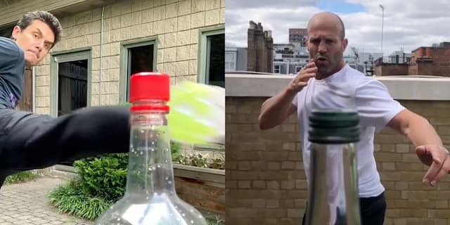 Viral #BottleCapChallenge, Jason Statham Sampai Ryan Reynolds Ikutan