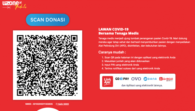  Yuk! Sisihkan Saldo LinkAja, Gopay, Ovo dan Lainnya untuk Tenaga Medis Lawan Covid-19