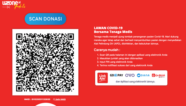  Yuk! Sisihkan Saldo LinkAja, Gopay, Ovo dan Lainnya untuk Tenaga Medis Lawan Covid-19