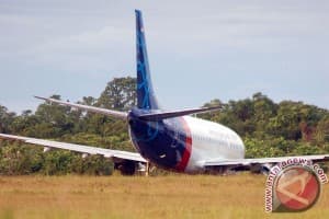 Sriwijaya Air tergelincir, tidak ada korban jiwa