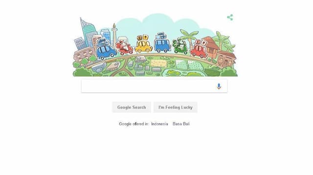 Google Tampilkan Ilustrasi Mudik 2018 dalam Doodle