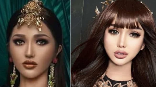 Heboh, Putri Indonesia ini Dibilang Mirip Lucinta Luna