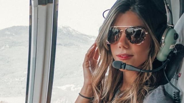 Kenalan dengan Luana Torres, Pilot Cantik Jago Terbangkan Helikopter