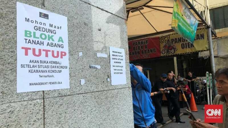 Usai Kerusuhan, Pasar Tanah Abang Ditutup hingga 25 Mei