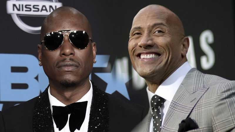 Akhirnya, Tyrese Gibson dan Dwayne "The Rock" Johson Baikan