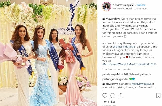 Raih <i>Miss Cosmo World 2018</i>, Ini Profil Delvia Wirajaya Perwakilan Indonesia