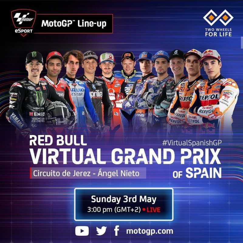 MotoGP Virtual Seri 3 di Spanyol, Ini Jajaran Pembalapnya!